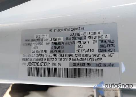 2018 Mazda Cx-5 Touring from USA, damaged, VIN JM3KFBCM0J0330814